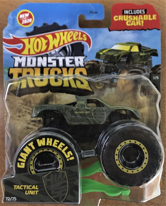 2020 Hot Wheels Monster Trucks #72 Tactical Unit