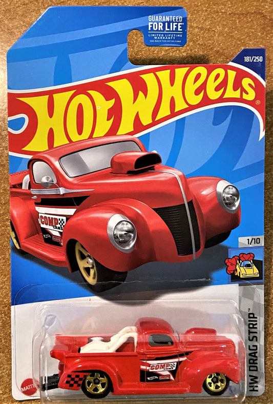 2022 Hot Wheel #181 40 Ford Pickup RED