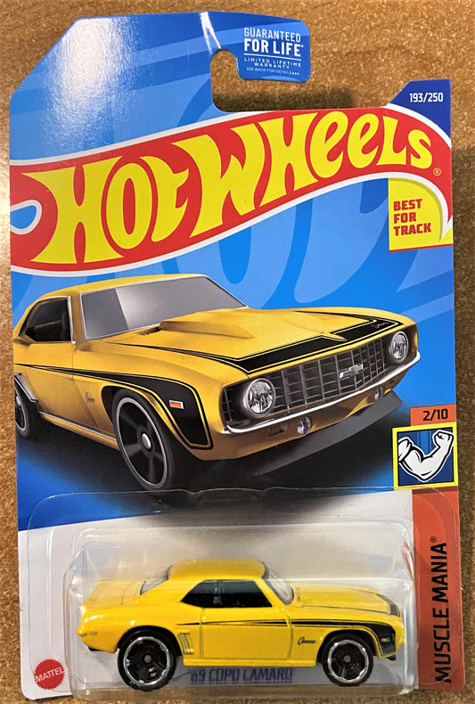2022 Hot Wheel #193 69 Copo Camaro YELLOW