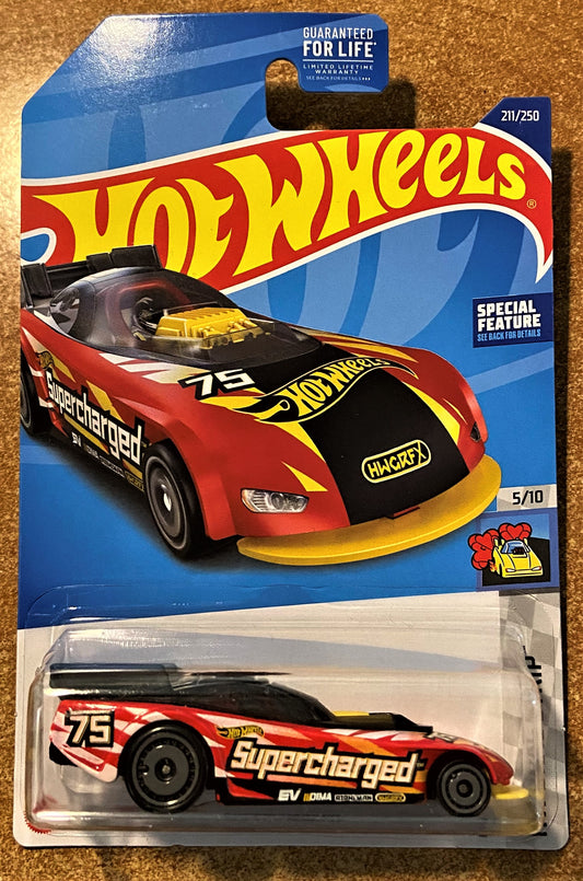 2022 Hot Wheel #211 Super Charged RED