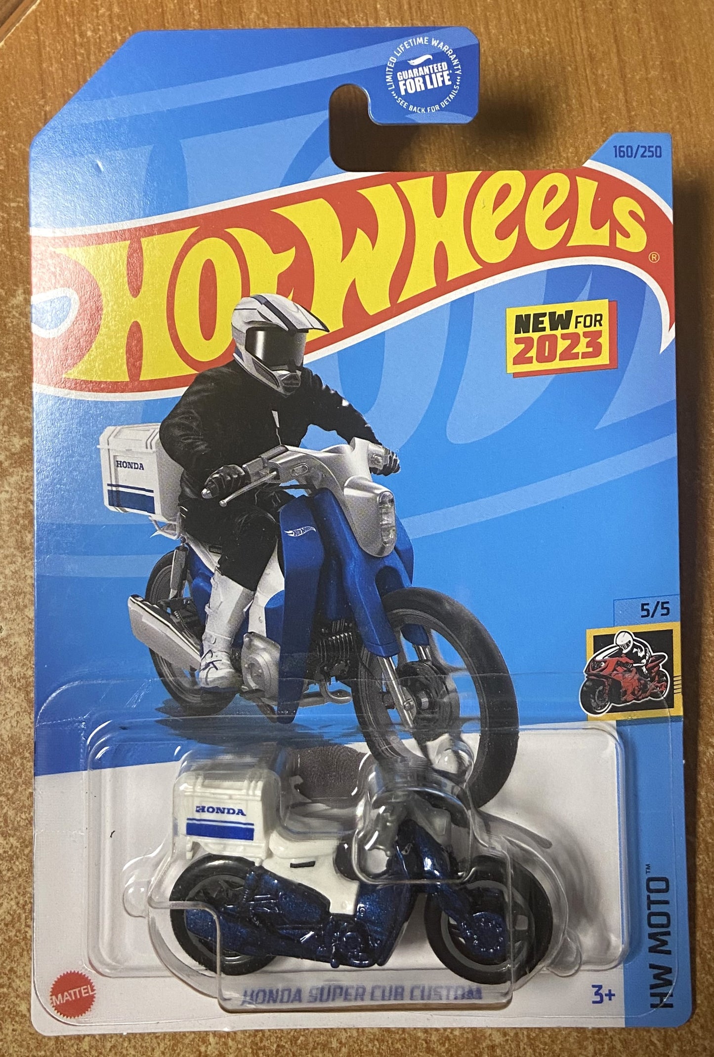 2023 Hot Wheels #160 Honda Super Cub Custom BLUE