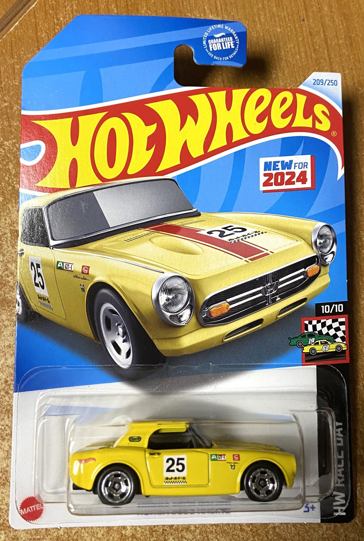 2024 Hot Wheels #209 Honda S800 Racing YELLOW