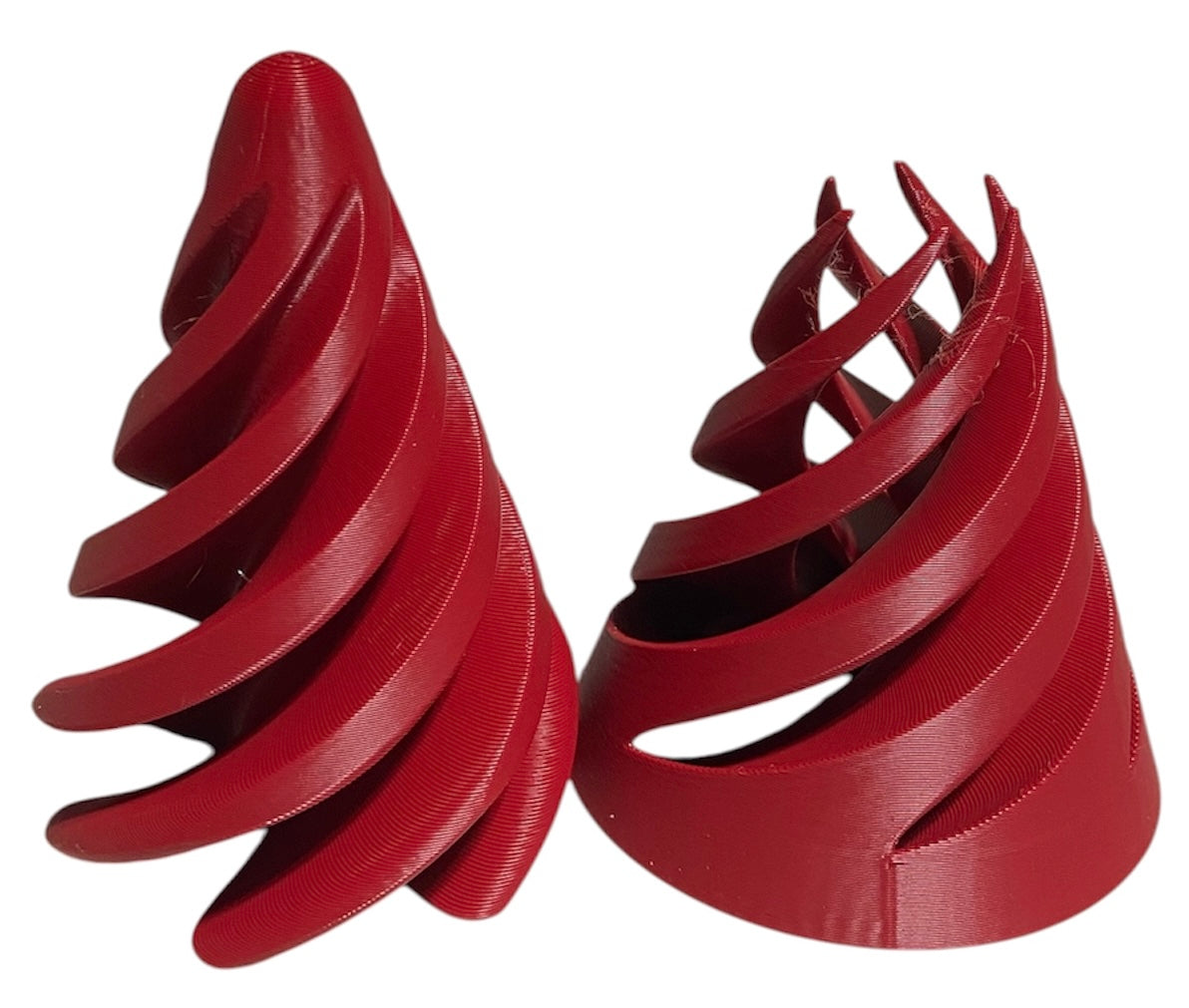 Pass Through Fidget Cone - 3-1/2" x 3" - CRIMSON