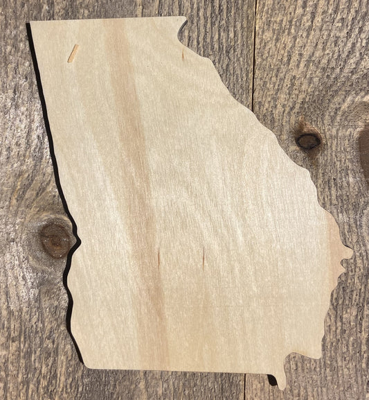 Georgia Shape - Unfinished 1/8" Plywood