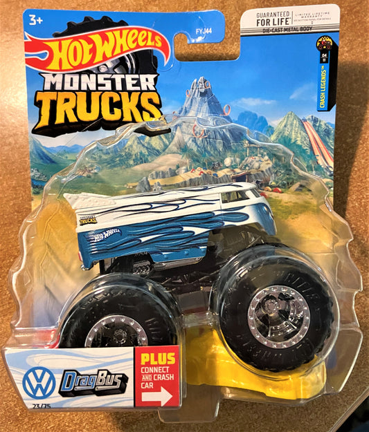 2022 Hot Wheels Monster Trucks #23 VW Drag Bus