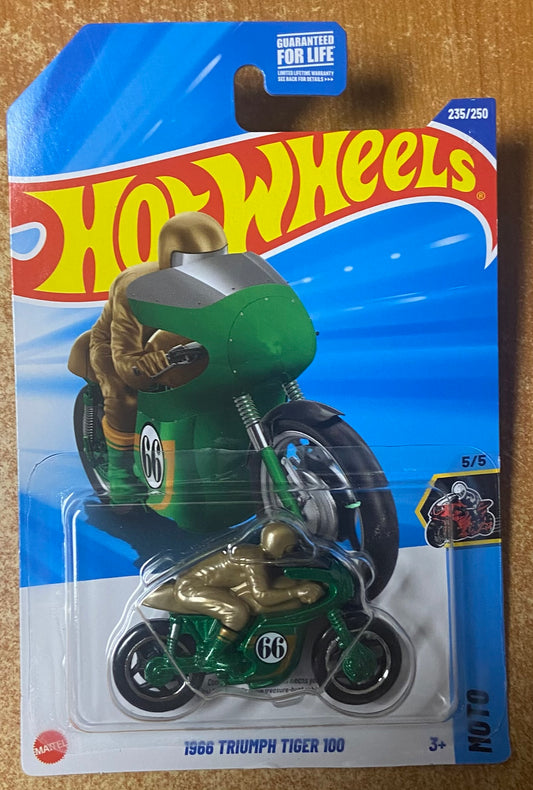 2025 Hot Wheels #235 Triumph Tiger 100 TREASURE HUNT