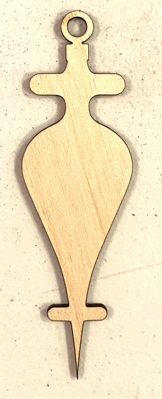 Ready to Paint Shape - 1/8" Birch - Ornament - S236