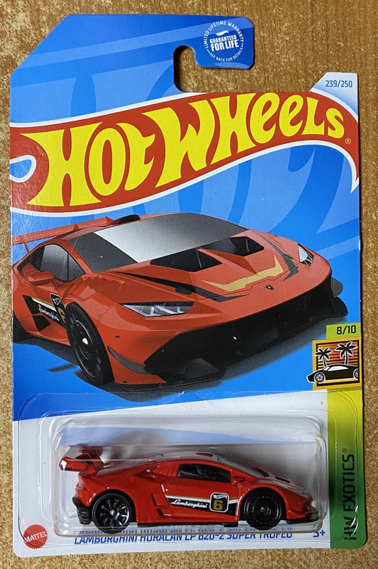 2024 Hot Wheels #239 Lamborghini Hurican LP 620-2 Super Trofeo RED