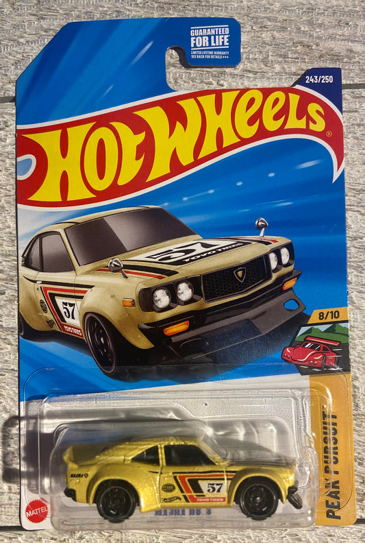 2025 Hot Wheels #243 Mazda RX-3 YELLOW