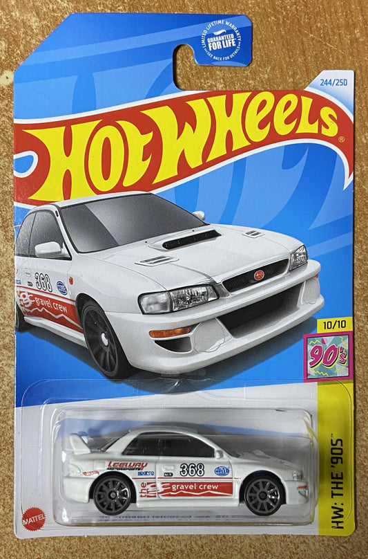 2024 Hot Wheels #244 98 Subaru Imprezza WHITE