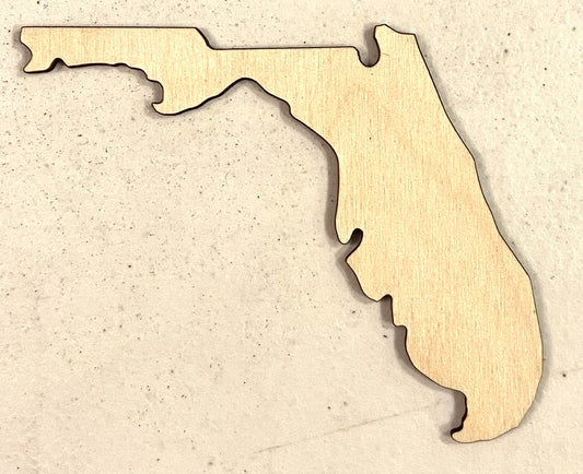 Florida Shape - Unfinished 1/8" Plywood