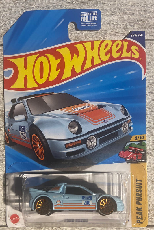 2025 Hot Wheels #247 Ford RS200 BLUE