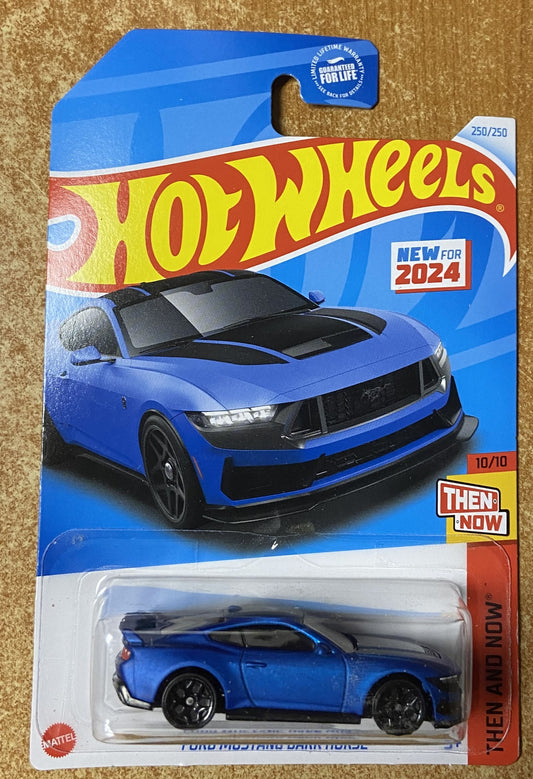 2024 Hot Wheels #250 Ford Mustang Dark Horse BLUE