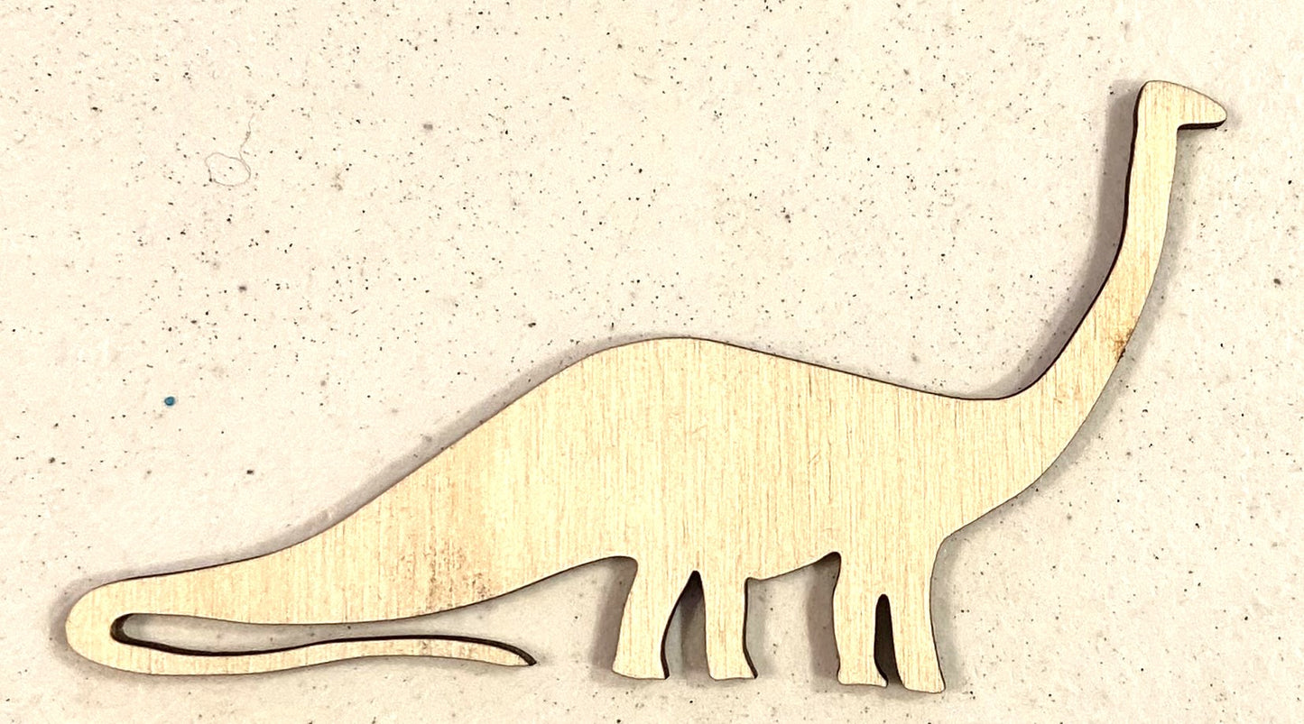 Ready to Paint Shape - 1/8" Birch -Apatosaurus  - S256