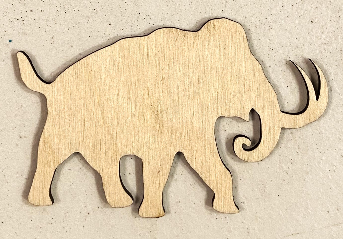 Ready to Paint Shape - 1/8" Birch - Mammoth  - S258