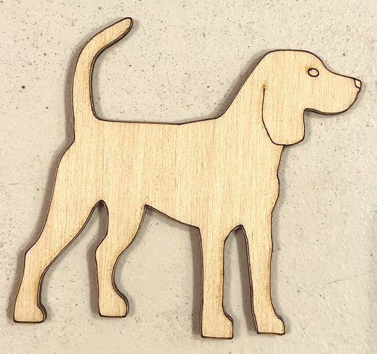 Ready to Paint Shape - 1/8" Birch - Beagle - S272
