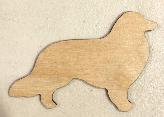 Ready to Paint Shape - 1/8" Birch - Border Collie - S273