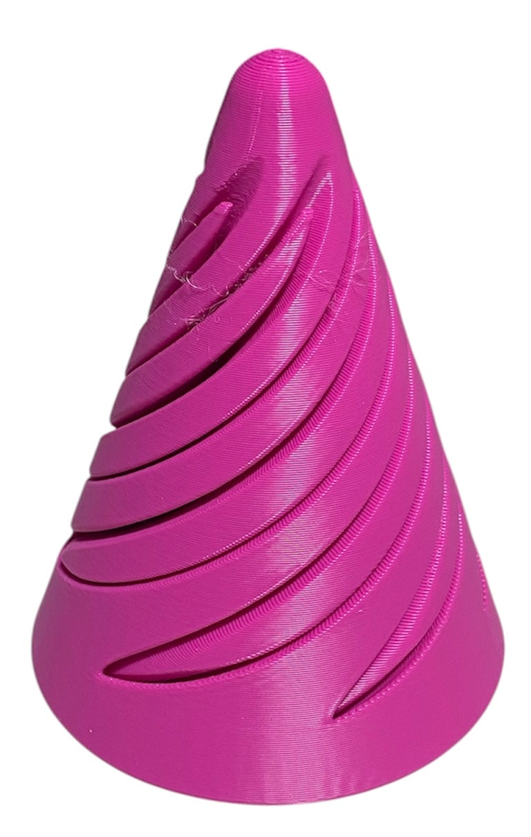 Pass Through Fidget Cone - 2-1/2" x 2" - MAgenta