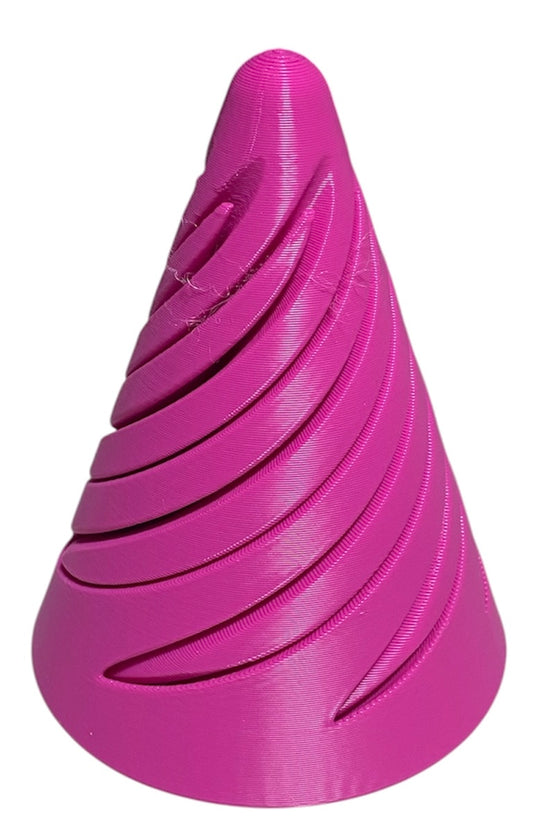 Pass Through Fidget Cone - 3-1/2" x 3" - Magenta