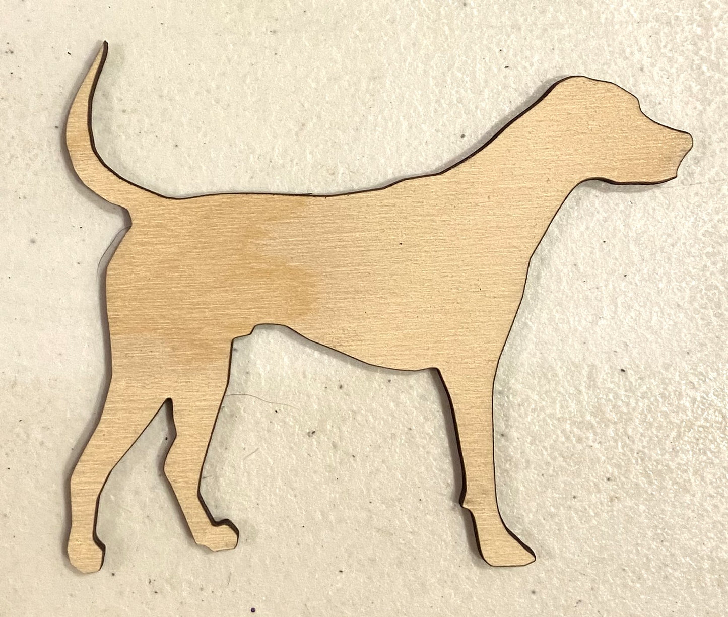 Ready to Paint Shape - 1/8" Birch - Fox Hound - S283