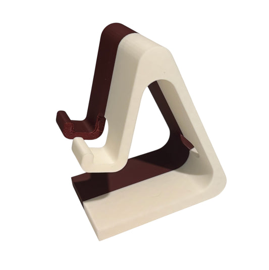 Phone Stand - White / Maroon
