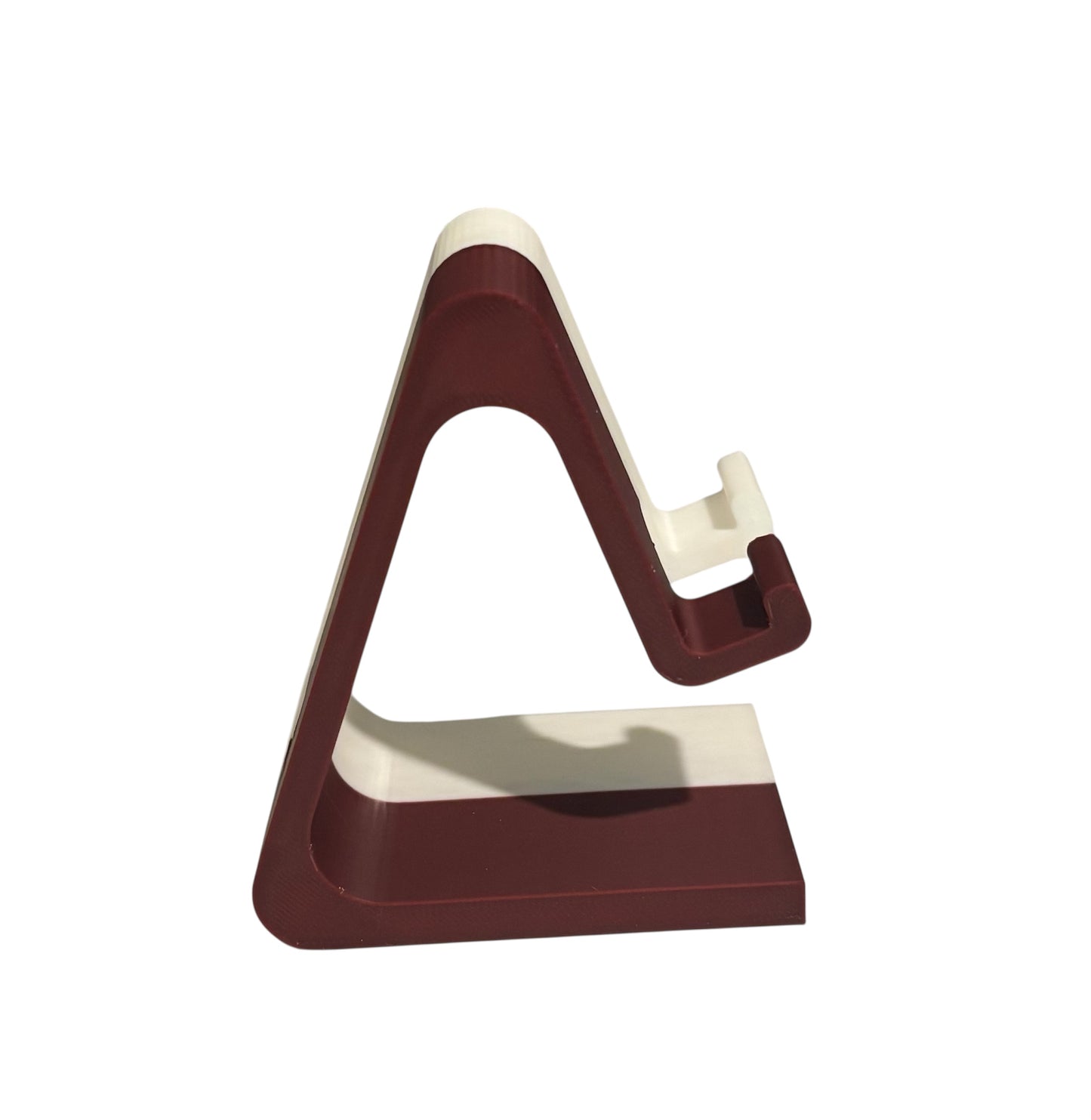 Phone Stand - White / Maroon