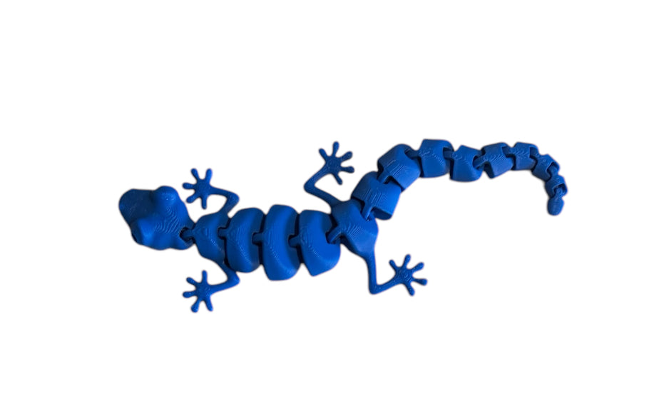 7" Articulated Lizard - Blue