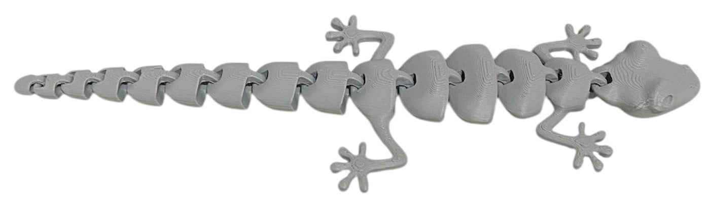 7" Articulated Lizard - Gray