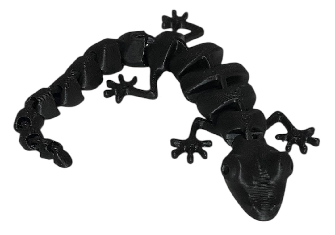7" Articulated Lizard - Black