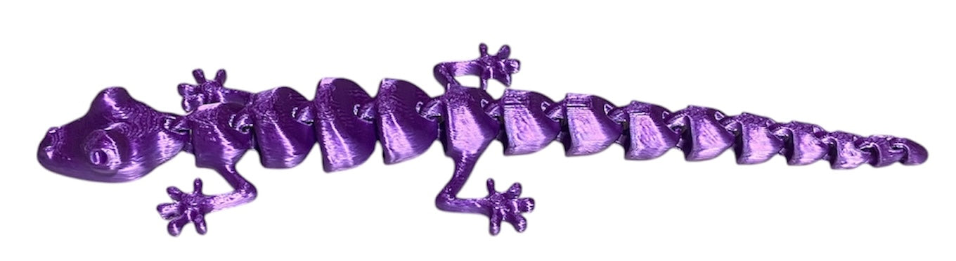 7" Articulated Lizard - Purple SIlk