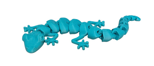 7" Articulated Lizard - Turquoise