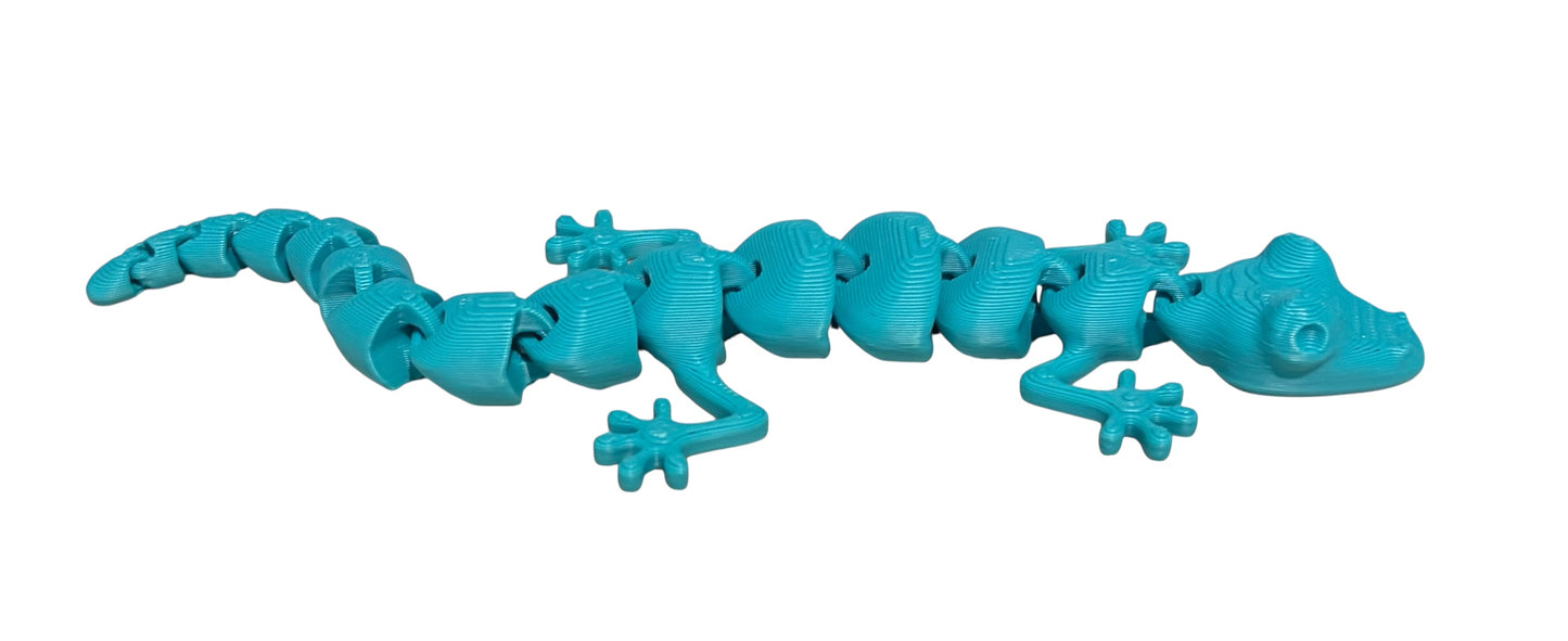 7" Articulated Lizard - Turquoise