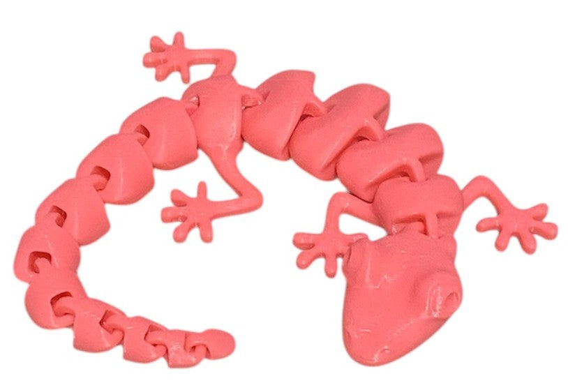 7" Articulated Lizard - Pink