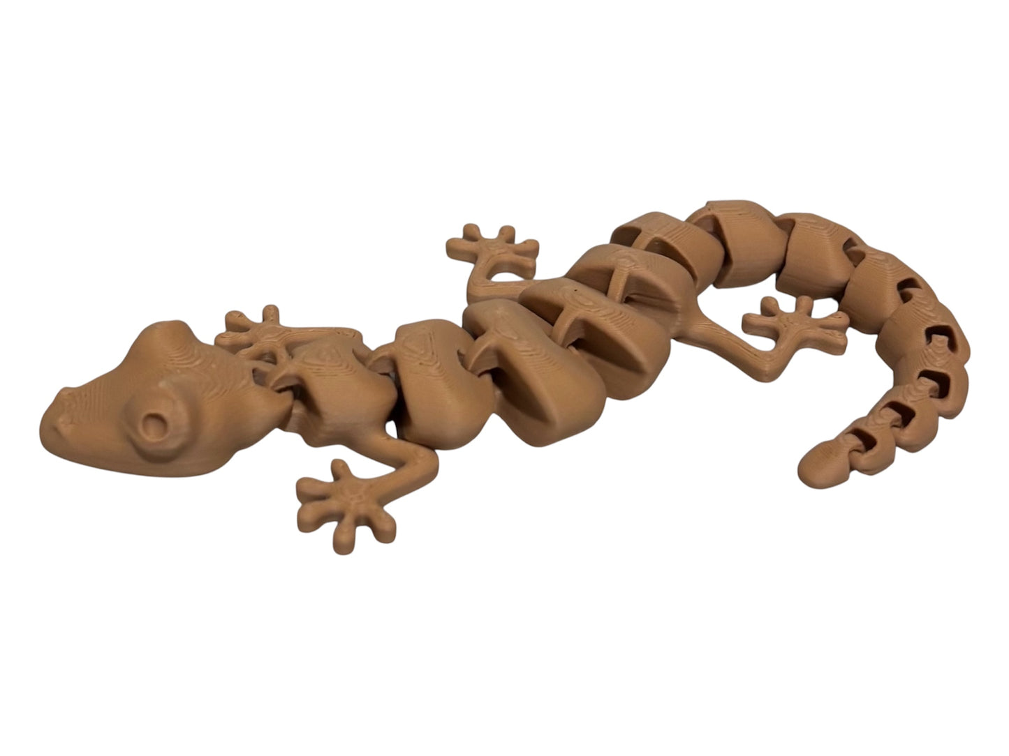 7" Articulated Lizard - Caramel