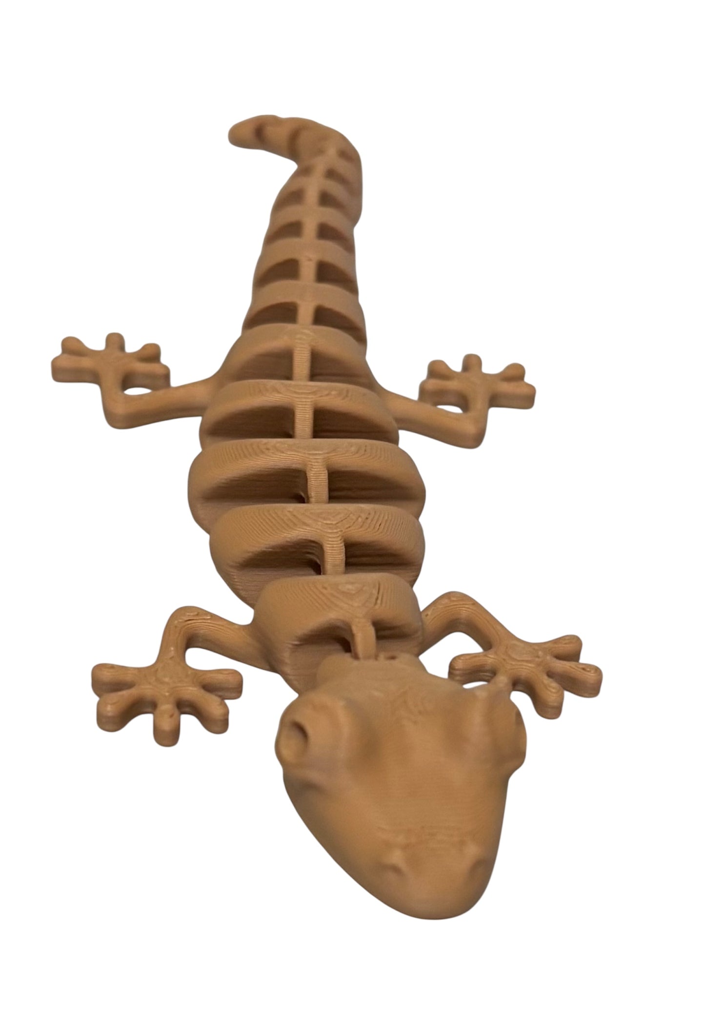 7" Articulated Lizard - Caramel