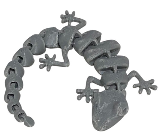 7" Articulated Lizard - Dark Gray