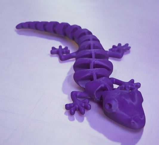 7" Articulated Lizard - Purple SIlk