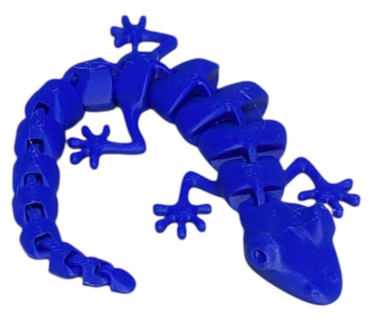 7" Articulated Lizard - Klein Blue