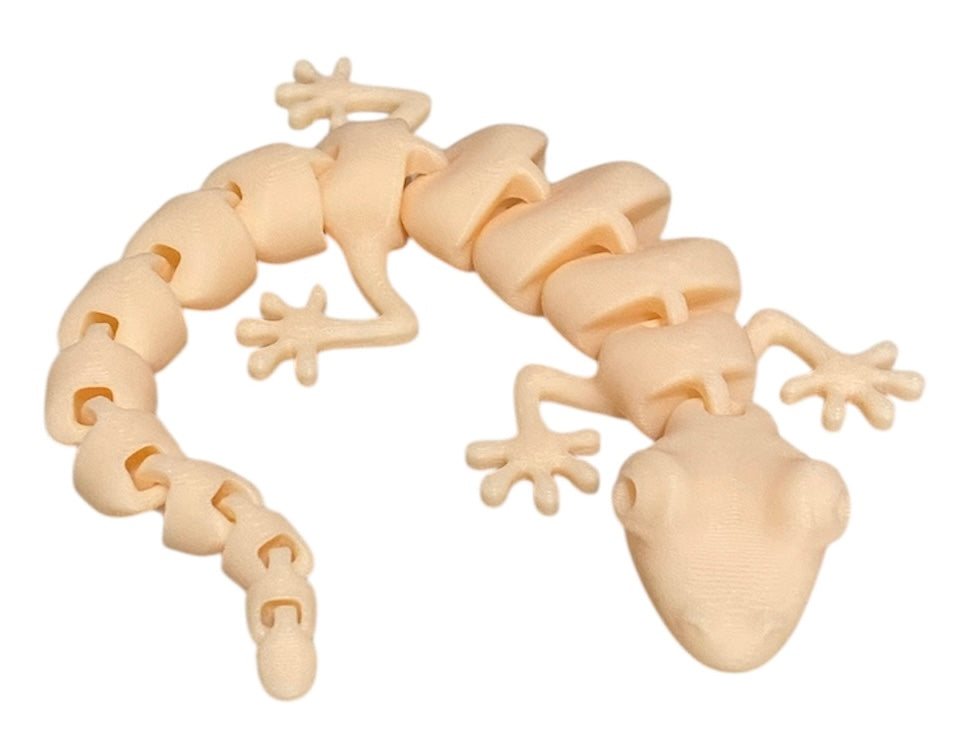 7" Articulated Lizard - Beige