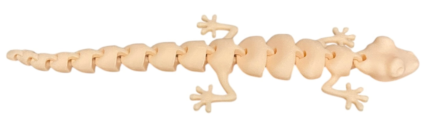 7" Articulated Lizard - Beige