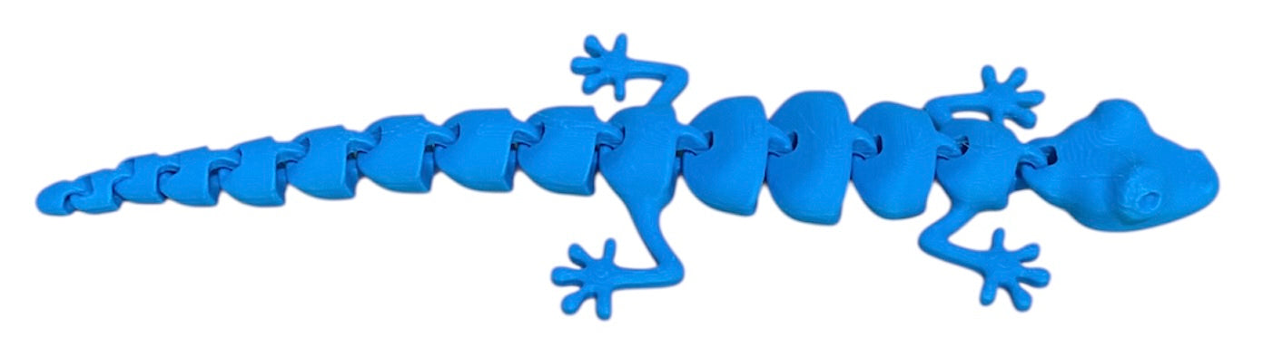 7" Articulated Lizard - Cyan