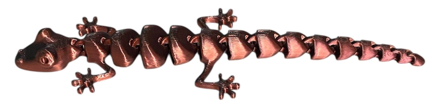 7" Articulated Lizard - Red/BLack