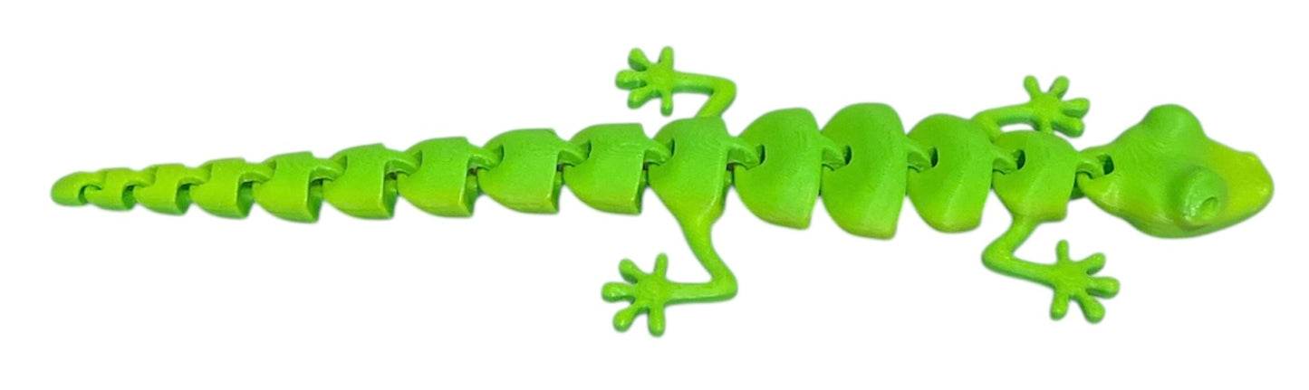 7" Articulated Lizard - Mint Lime