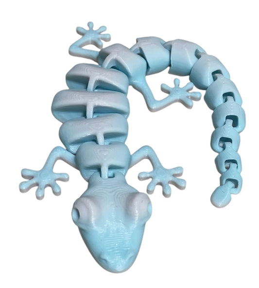 7" Articulated Lizard - Cotton Candy