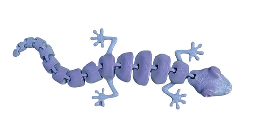 7" Articulated Lizard - Blueberry Bubblegum