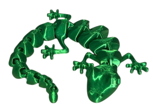 7" Articulated Lizard - Candy Green
