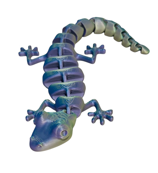 7" Articulated Lizard - Sunny Indigo