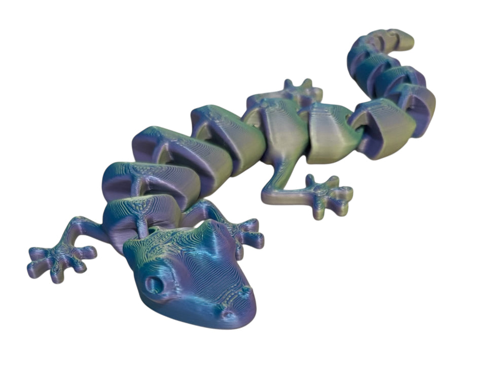 7" Articulated Lizard - Sunny Indigo