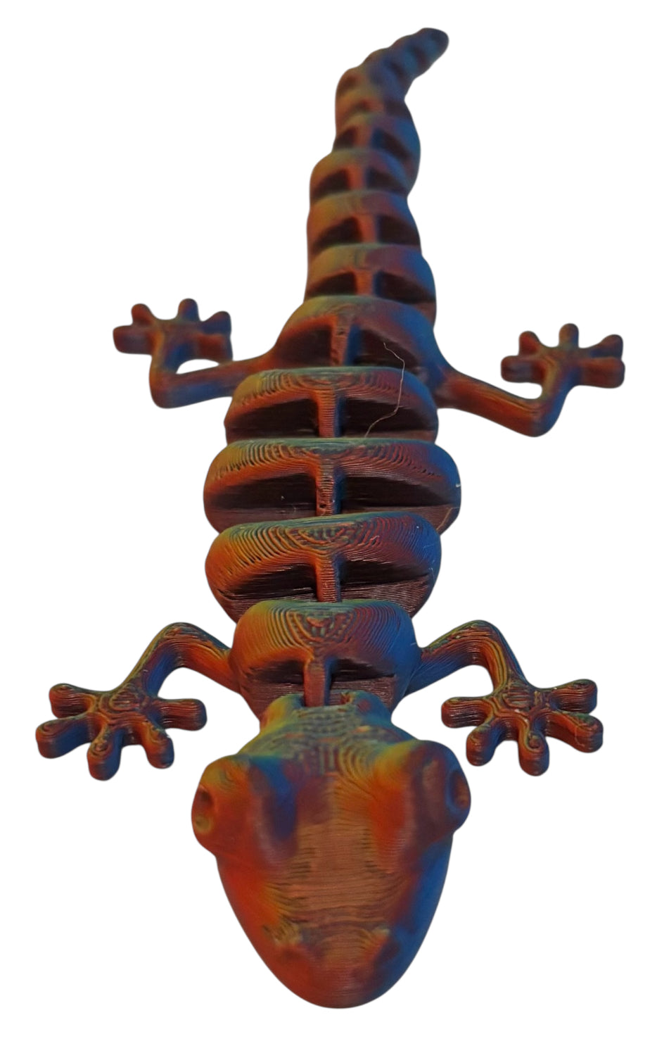 7" Articulated Lizard - Neon