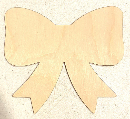 Ready to Paint Shape - 1/8" Birch - Bow - S301